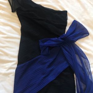 BCBGeneration black and blue cocktail dress